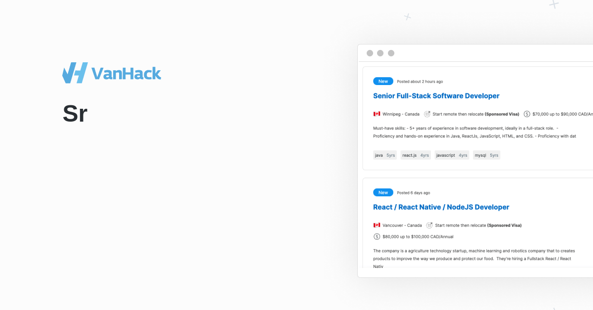 Senior Full Stack Engineer Vanhack - Colorful Photo Collection - Desktop Quality